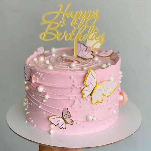 Butterfly Happy Birthday Cake Topper
