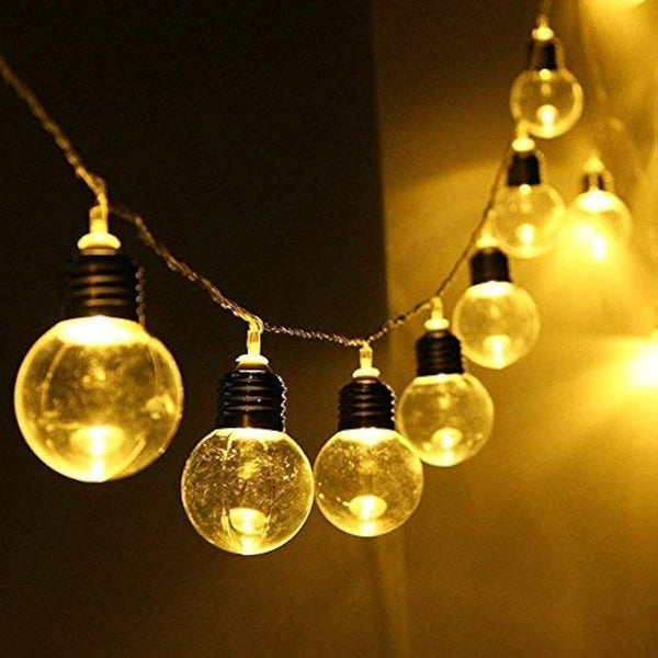 Crystal Bulb Golden Led Fairy Light 11' Feet - 220 V Plug operated
