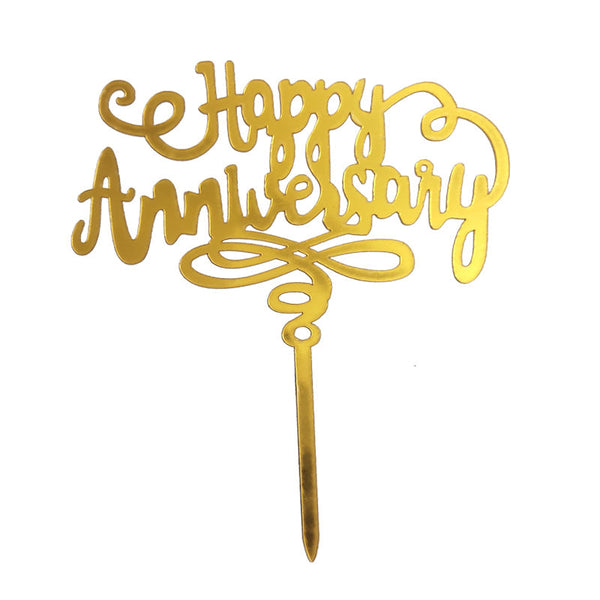 Happy Anniversary Cake Topper