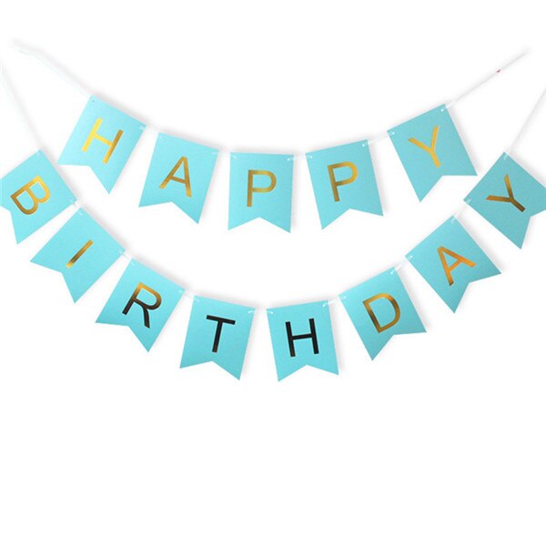 Blue Birthday Card Banner