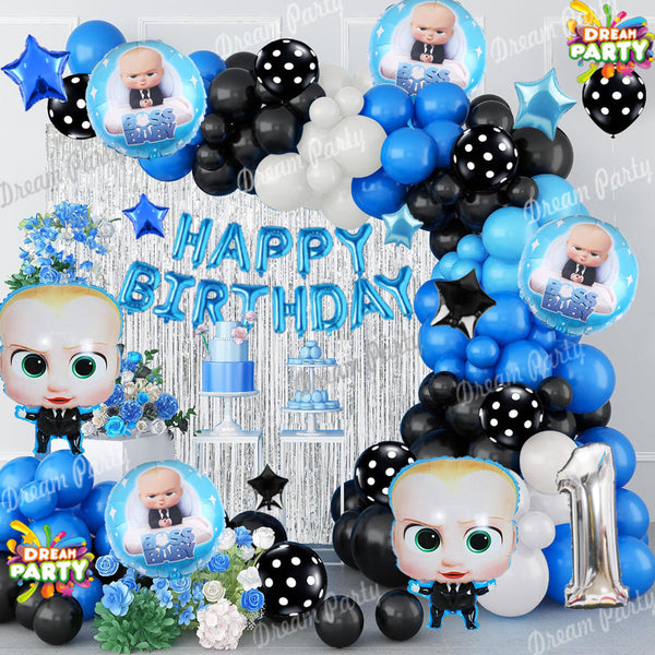 Boss Baby Theme Birthday Party Decorations Full Set of Balloons &amp; Items