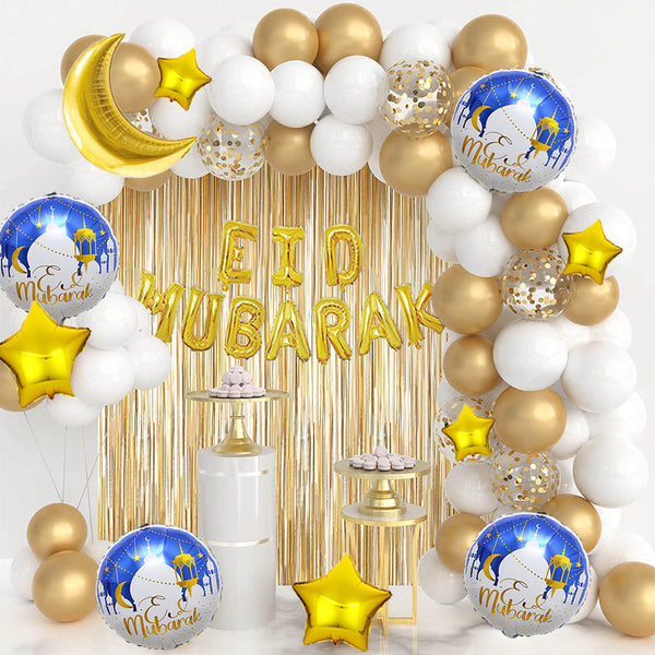 Eid Mubarak Decorations Full Set of Balloons &amp; Items