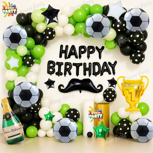 Football Theme Birthday Party Decorations Full Set of Balloons &amp; Items