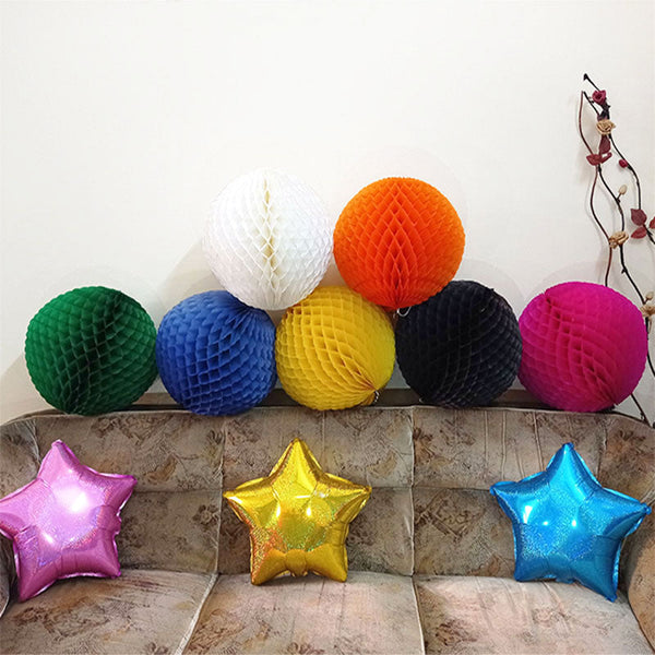 Single Color 16" Inch Large Paper Honeycomb Ball