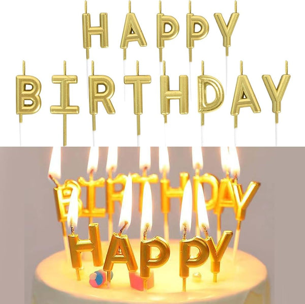 Happy Birthday Cake Decoration Candles