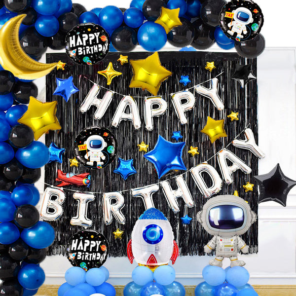 Space Theme Birthday Party Decorations Full Set of Balloons &amp; Items
